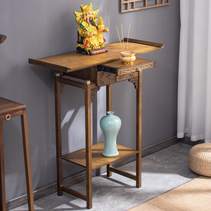 佛龛供桌佛台供奉台家用现代经济型上香案靠墙实木简易新中式贡桌