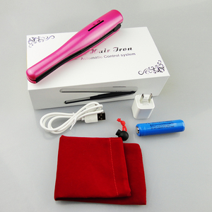 韩国风 便携式USB充电式无线拉直烫卷发夹板 恒温不伤发 空气刘海