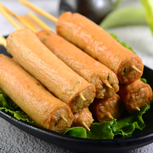 香葱肉轮棒360g火锅豆捞关东煮麻辣烫串串香涮锅猪肉串串肉轮串1