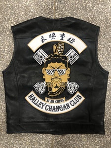 俱乐部马甲背标刺绣标车友会logo设计定做哈雷印第安美式机车刺绣