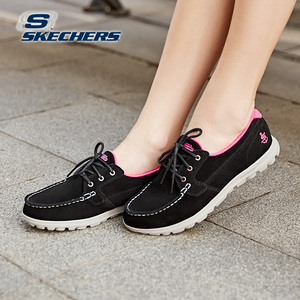 skechers斯凯奇女鞋 工厂店新款休闲鞋 超轻复古帆船鞋99999925