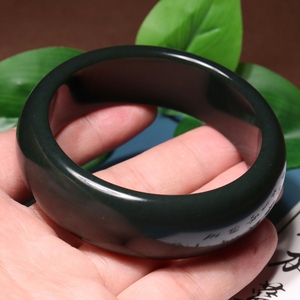 方言精品和田玉新疆塔县一级细塔青青玉内径59mm女士手镯n