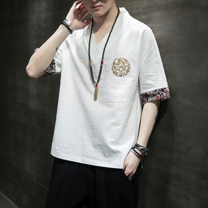 泰国男装云南t恤西双版纳傣族服装泰式风情服饰东南亚风格上衣服