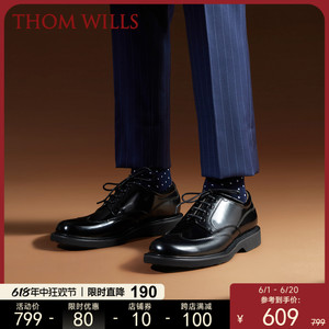 【明星同款】ThomWills男士皮鞋商务正装德比鞋男真皮结婚新郎鞋