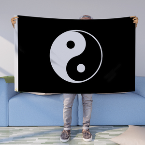 150*90cm 90*60cm大号道教太极八卦旗方形户外防晒旗帜涤纶布旗子