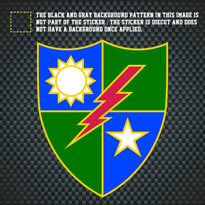 us army 75th ranger美国陆军第七十五游骑兵团车贴纸 ct0312