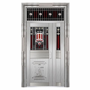 304不锈钢防盗门 进户别墅庭院 玻璃通风阳台门 农村大门 子母门