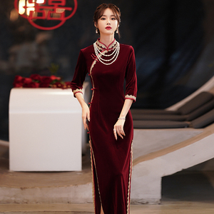 中式婚礼礼服女中国风