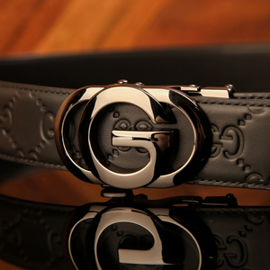 皮带男士真皮头层牛皮高档印花裤带奢侈品名牌潮流大码自动扣腰带