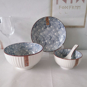 家用陶瓷碗碟套装1人餐具套装日式碗筷单人精致碗盘一2人网红组合