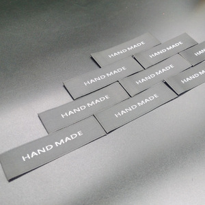 服装领标hand made袖口标男装织唛 商标订做外套袖标logo定制