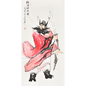 00tb6773341785淘宝刘文西字画作品纯手绘四尺斗方人物国画 东方