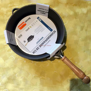 德国原装采购 berndes 宝迪木柄煎炒锅平底锅24cm/28cm