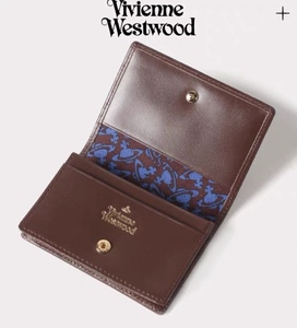 日本代购Vivienne Westwood薇薇安西太后皮质土星卡包 牛皮卡包