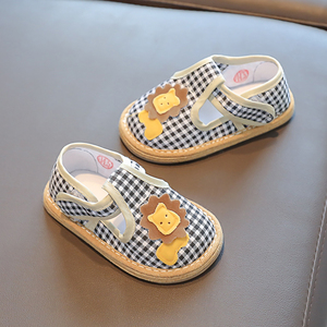 儿童手工布鞋1-3岁婴幼儿老北京千层底男女宝宝学步鞋2单鞋软底春