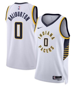 nike耐克nba步行者队新赛季0号哈利伯顿球衣篮球服男运动背心套装