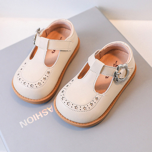 新款格洛特风洋气女宝宝单鞋0-3一8岁婴儿软底学步鞋春百搭皮鞋子