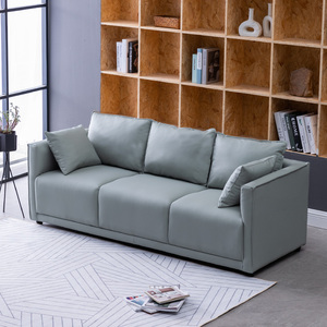 现代简约小户型客厅皮革免洗沙发双人三人位店铺公寓北欧轻奢组合