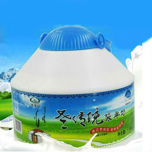 无蔗糖草原纯酸奶内蒙古无添加原味儿童酸奶1.35kg桶装包邮新日期