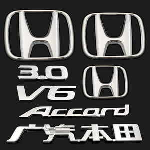 适用于本田九代雅阁前后车标 九代半雅阁3.0 v6英文标后尾箱标志