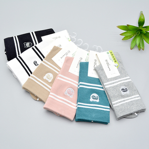 5双装朴语袜子女秋冬季优质长绒棉纯棉中筒网红学院风ins女袜6138