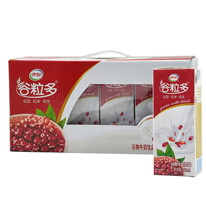 5月伊利谷粒多红豆谷谷物牛奶250ml整箱12盒牛奶饮品箱