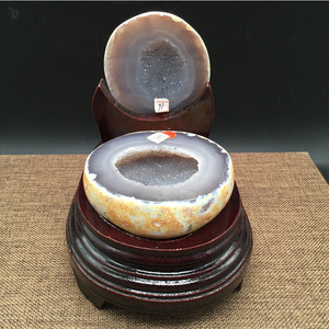 矿区直营正品巴西天然玛瑙聚宝盆水晶洞风水摆件原石消磁招财