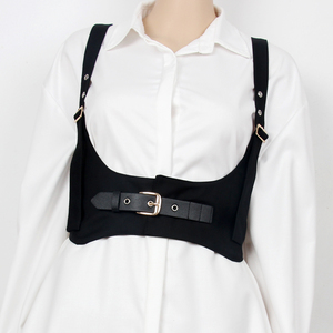 欧美西装布料束腰腰带背带式腰饰女士松紧超宽皮带连衣裙毛衣腰封