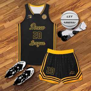 德鲁联赛篮球服定制青春潮流新款美式球衣套装男夏季比赛队服订制