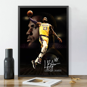 NBA篮球星勒布朗詹姆斯挂画励志海报装饰画客厅卧室书房宿舍壁画