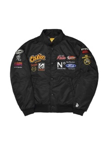 日本代购 FR2 Nylon Racing Jacket 徽章刺绣尼龙棉服夹克外套