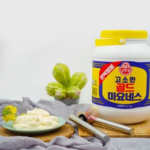 韩国进口奥土基不倒翁沙拉酱3.2kg蛋黄酱色拉酱