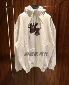 正品代购balenciaga/巴黎世家 牛年限定新款外套小牛印花男女卫衣