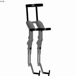 新款外骨骼座椅绑腿钓鱼懒人隐形站立辅助器需站立工作者理想工具
