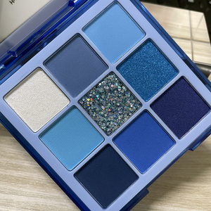 ins超火哑光珠光闪蓝色眼影盘学生舞台妆蓝血孔雀舞蹈妆cos高颜值