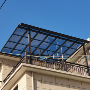 铝合金雨棚遮阳遮雨蓬阳台户外别墅庭院楼顶天台透明耐力板露台棚