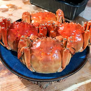 虾之斋熟醉蟹4只母蟹苏州大闸蟹制品螃蟹炝蟹盒装熟制开盒即食