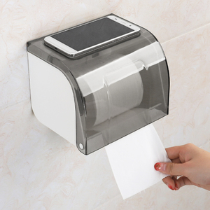 卷纸盒卫生间家用挂壁式免打孔创意防水厕所纸巾置物架浴室卷纸筒