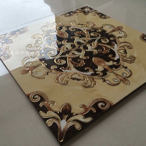 镀金瓷砖抛金砖抛晶砖背景墙瓷砖卫生间拼花墙砖地砖600 800k金砖 - 