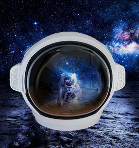 宇航员头盔堡垒太空帽头盔成人儿童太空头盔美国nasa个性定制头盔