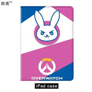守望先锋dva标志适用ipad air3保护套pro4平板1/2皮套mini5华为m6