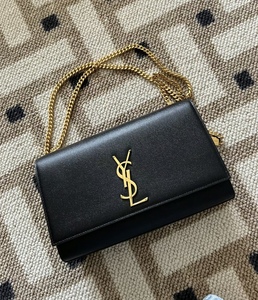 【kkkk】 YSL 圣罗兰 kate双面链条斜挎单肩包 粒面牛皮 小号中号