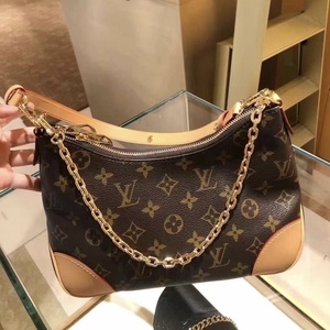 lv/路易威登女包经典老花boulogne牛角包链条包单肩斜跨包m45832