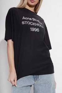Acne Studios 新款 1996字母印花水洗做旧 男女夏季休闲短袖T恤