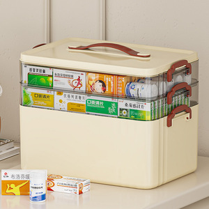 医药箱家用装药物的收纳盒家庭装急救医疗药品超大容量多层特大号