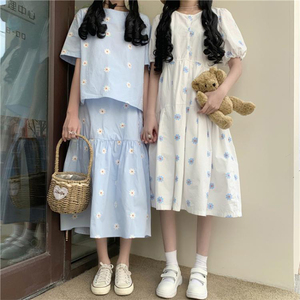 不一样炸街姐妹闺蜜装夏季ins风连衣裙女小个子学生套装裙子四人