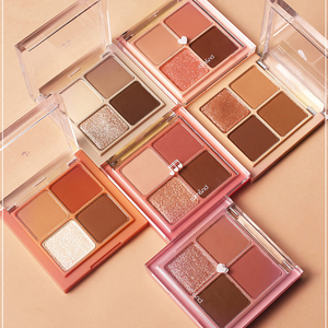 romand四色眼影盘m03/n01/n02/w01/w02女生小巧小盘便携闪粉珠光