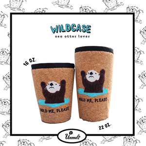 泰国小众品牌 unmelt海獭水豚杯子防冷保护杯套咖啡杯套