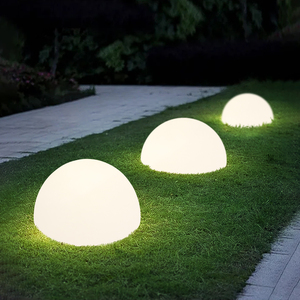 户外防水草坪灯半球灯景观庭院灯别墅花园布置装饰草地发光月球灯
