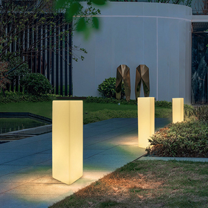 户外太阳能景观灯柱酒店庭院别墅过道灯餐厅展会方柱灯活动落地灯